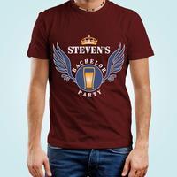 mens bachelor party customised t shirt