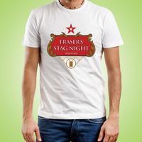 Mens Beer Label Customised Stag T-Shirt