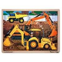 Melissa & Doug Wooden Jigsaw Puzzle Diggers At Work