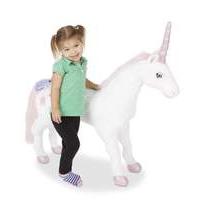 melissa doug unicorn 92cm large soft toy