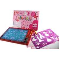 meadow kids pink giant box of stencils