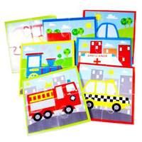 Meadow Kids Cars Trains and Trucks Bath Puzzle