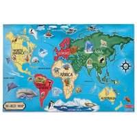 melissa and doug world map 33 pc