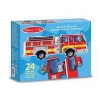Melissa and Doug Giant Fire Engine Shaped Puzzle (24 pc)