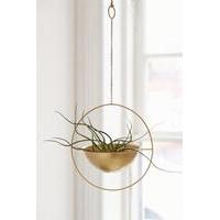 Metal Circle Hanging Planter, GOLD