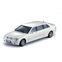 mercedes benz s class white pullman stretch limo 118 scale model