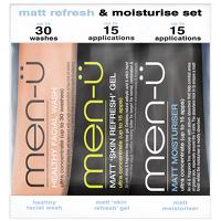 men-u Shave / Facial Matt Refresh and Moisture Set 3 x 15ml