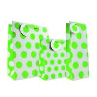 Medium Neon Green Eurowrap Gift Bags