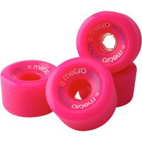 metro motion 70mm 78a longboard wheels magenta pack of 4