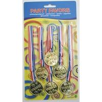 Medals For Winners 6 In Blister Pack