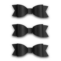 Medium Classic Black Paper Bows