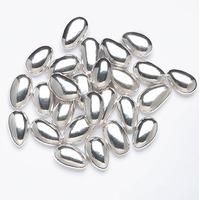 metallic silver sugar coated wedding almonds 1kg pack metallic silver