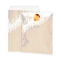 Metallic Copper Dots Paper Treat Bags with Sticker