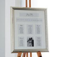 metallic framed table plan 6 apertures