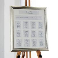 metallic framed table plan 12 apertures