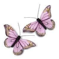 medium hand painted butterfly 12 pink