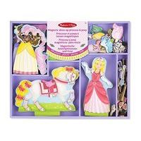 melissa doug princess pony wooden dress up princess doll and horse wit ...