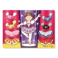 melissa doug match n mix ballerina dress up peg holzpuzzle