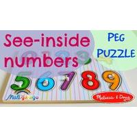 melissa doug 13273 see inside numbers peg puzzle