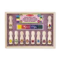 Melissa and Doug Wooden Handle Stamps 21 Pieces