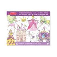 melissa doug jumbo colouring pad princess and fairy