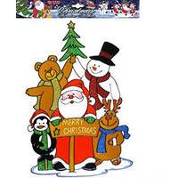 Merry Christmas Santa\'s Family Window Stickers