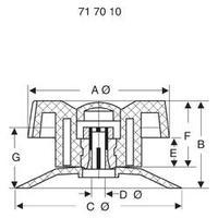 Mentor 477.61 Adjusting Knob, Dial Indicator Disc, ABS Plastic, Collet Fixing