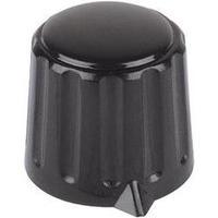 Mentor 4309.6131 Plastic Rotary Knob, Black, PBT, Collet Fixing