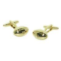 mens cufflinks in rugby ball design