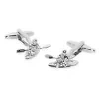 mens cufflinks in canoe design