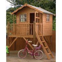 MERCIA KIDS POPPY WOODEN PLAYHOUSE with Tower