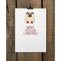 Merry Puggin Christmas Card