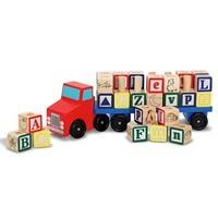 melissa ampamp doug alphabet blocks wooden truck