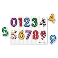 Melissa &amp; Doug See-Inside Numbers Wooden Peg Puzzle
