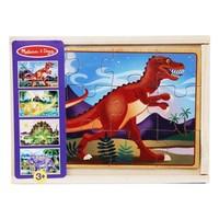 Melissa &amp; Doug Puzzle in a Box - Dinosaurs 12 pieces