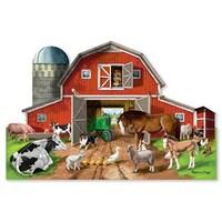 melissa ampamp doug busy barn yard shaped floor puzzle 32 pieces