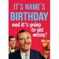 Messy Birthday | Personalised Birthday card | DM2026