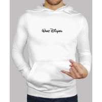 Men, hoodie, white