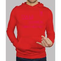 Men, hoodie, red