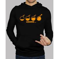 Men, hoodie, black