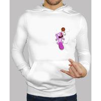 Men, hoodie, white