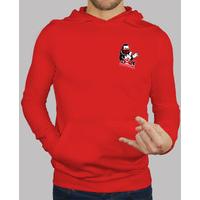 Men, hoodie, red