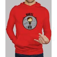 Men, hoodie, red