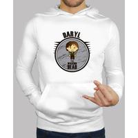Men, hoodie, white