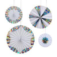 meri meri giant holographic silver pinwheels