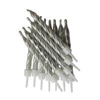 Metallic Candles Silver