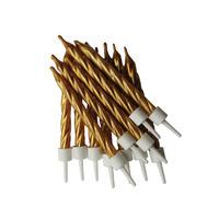 Metallic Candles Gold