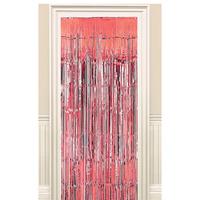 Metallic Red Fringed Door Decoration