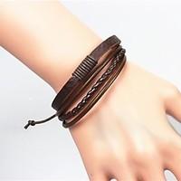 mens fashion vintage leather bracelet jewelry christmas gifts