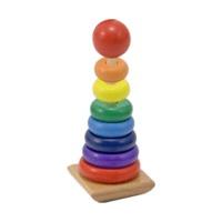 melissa doug wooden rainbow stacker